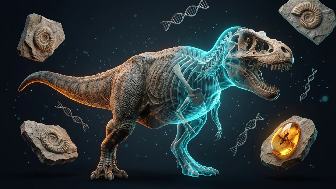 Animales prehistóricos 3D y anatomía fósil interactiva