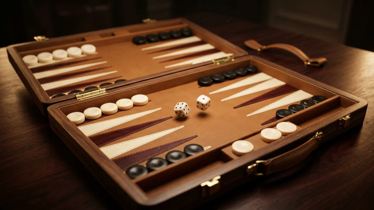 Backgammon de lujo (Tablas reales) 3D