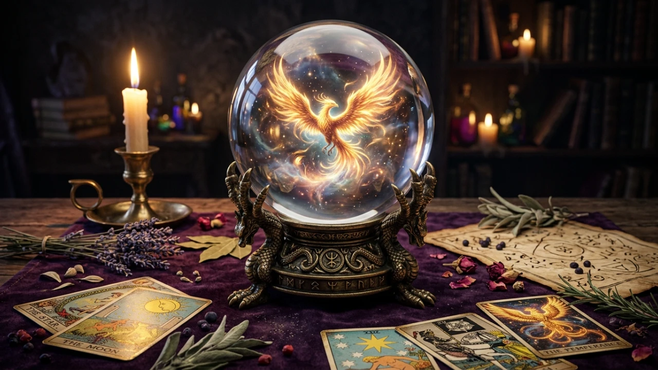Oráculo de bola de cristal y clarividencia