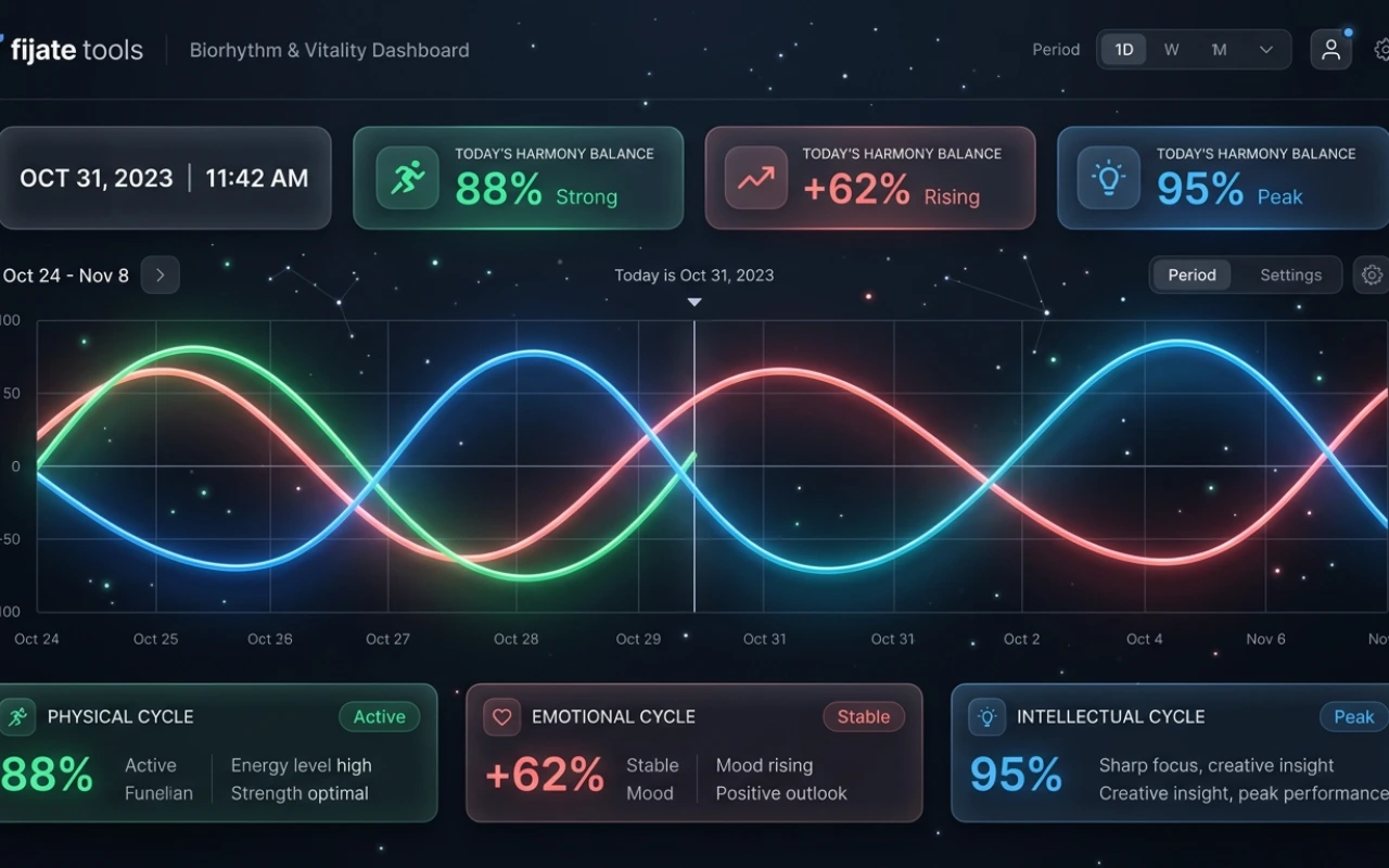 Calculadora de biorritmos vitales