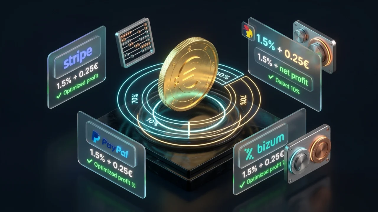 Calculadora de comisiones de cobro: Stripe, PayPal, Redsys y Bizum
