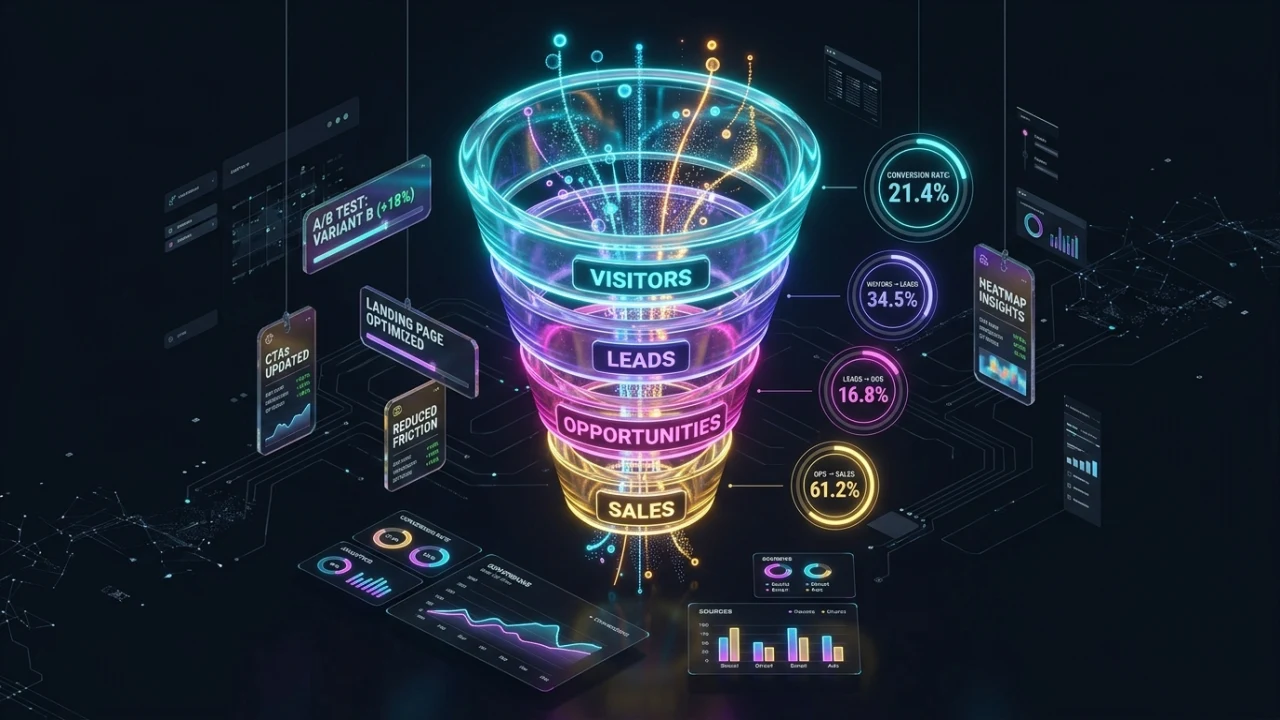Calculadora de embudo de conversión