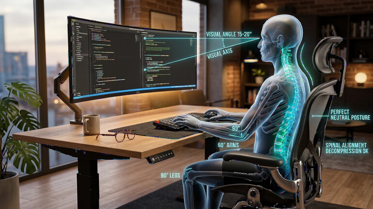 Calculadora de ergonomía y alivio de espalda para oficina
