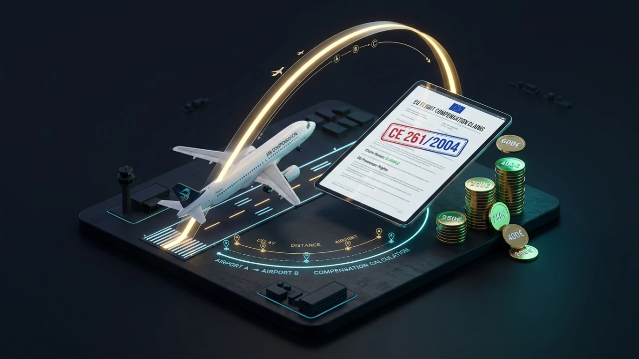 Calculadora de indemnización por vuelo retrasado o cancelado