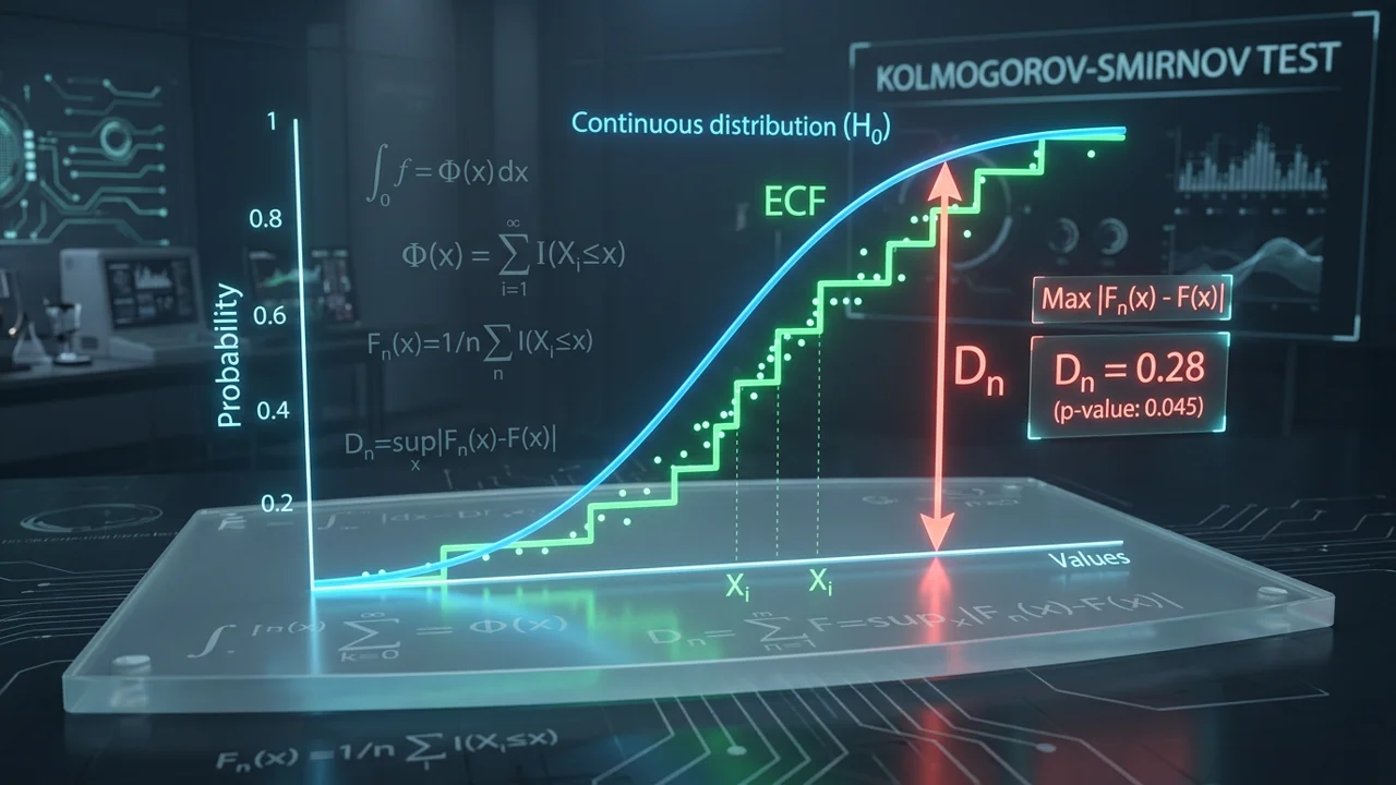 Calculadora de Kolmogorov-Smirnov