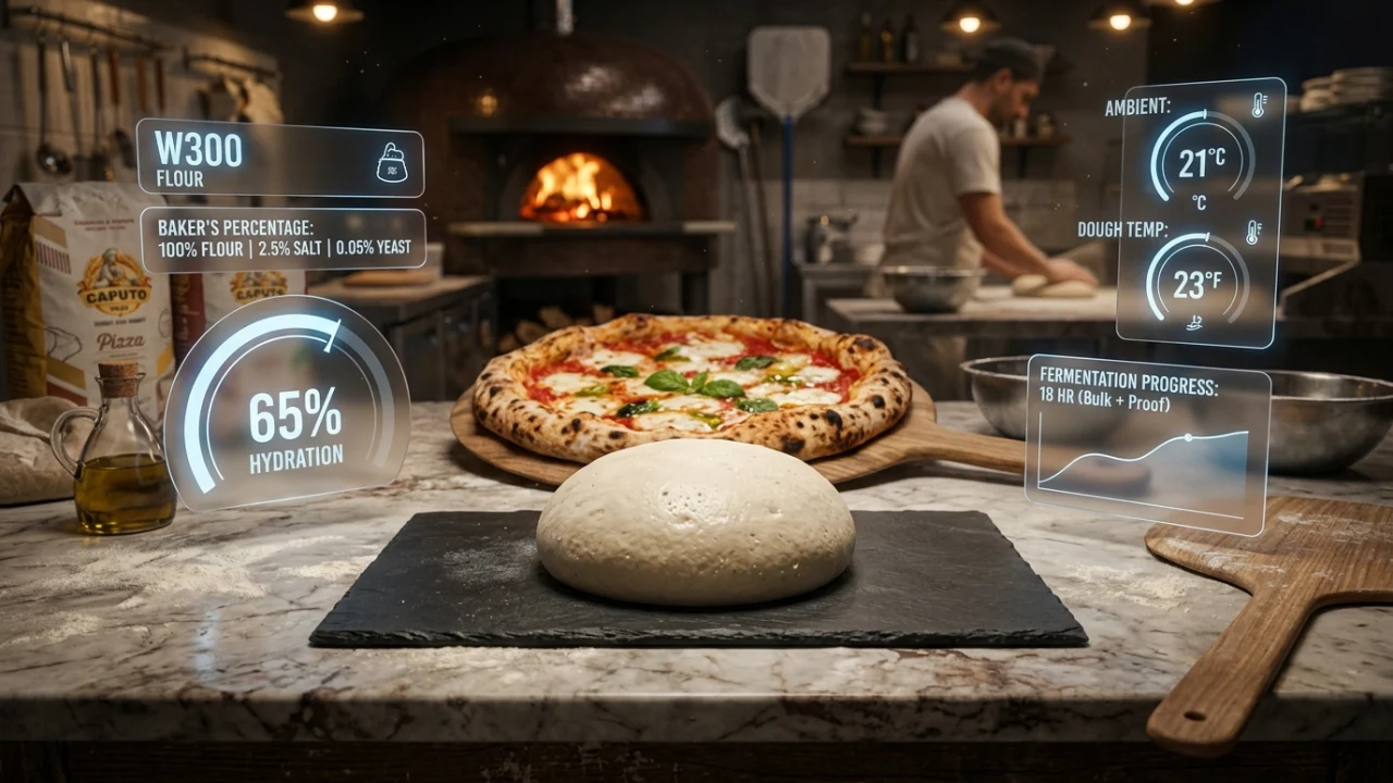 Calculadora de masa para pizza y fermentación
