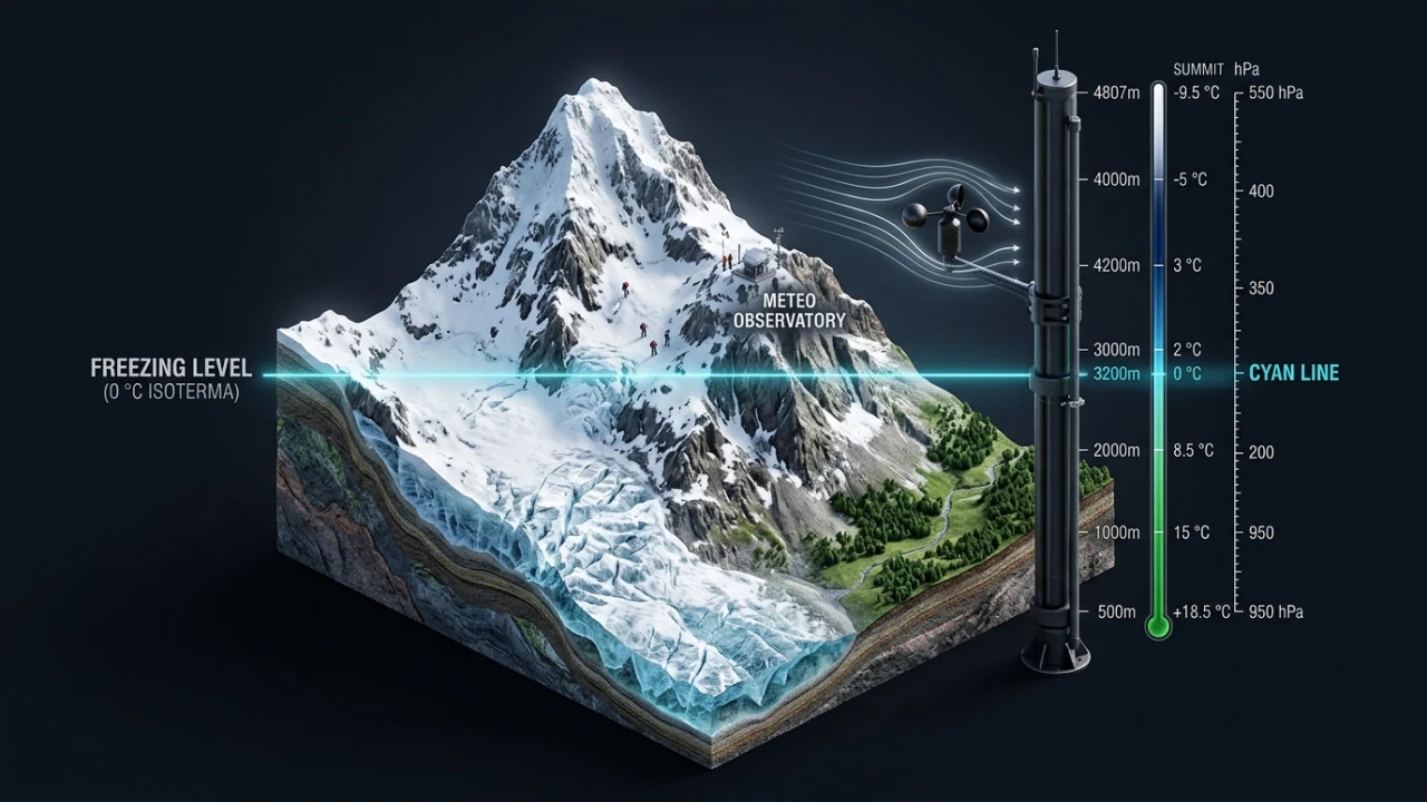 Calculadora meteorológica de montaña