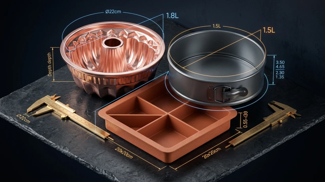 Calculadora de moldes de repostería