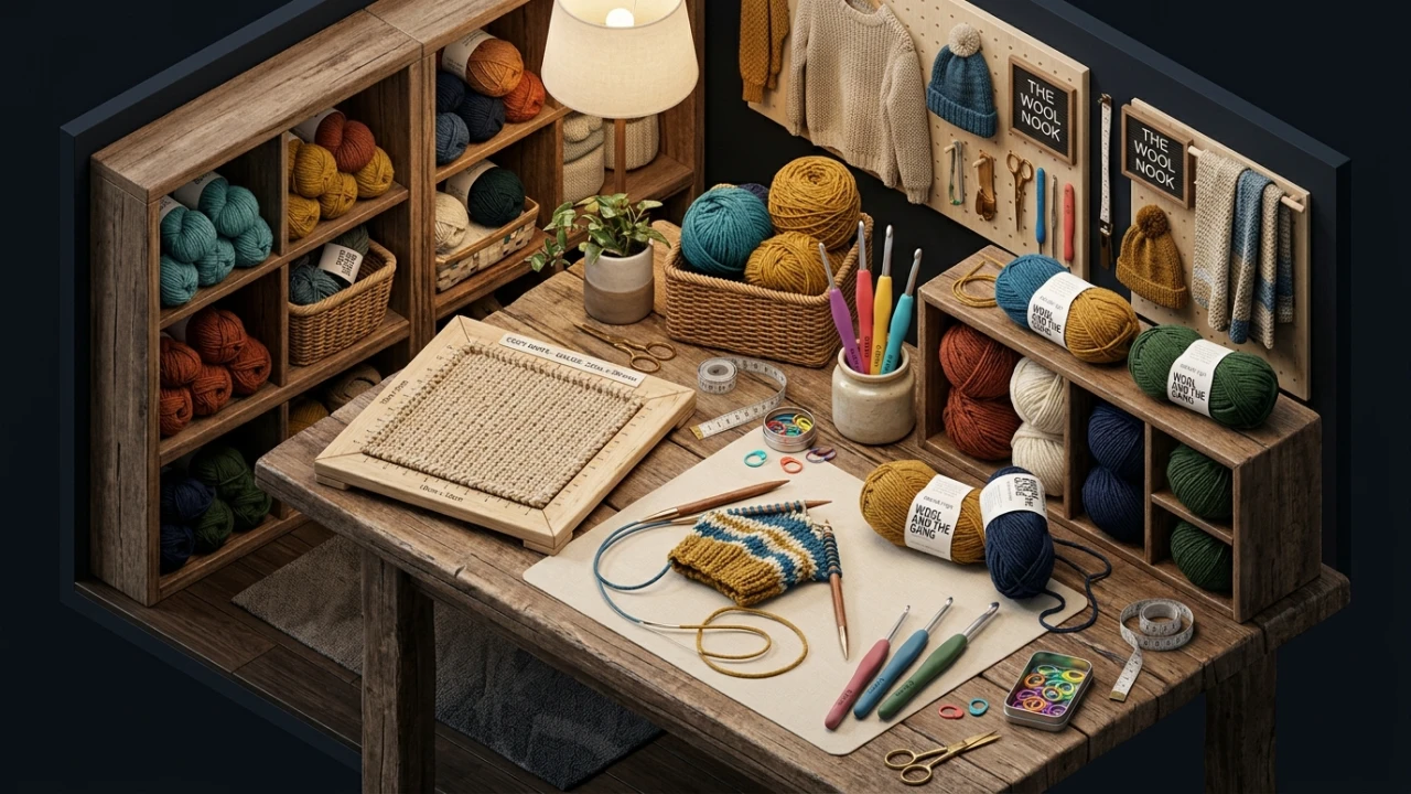Calculadora de patronaje, crochet y muestra de punto