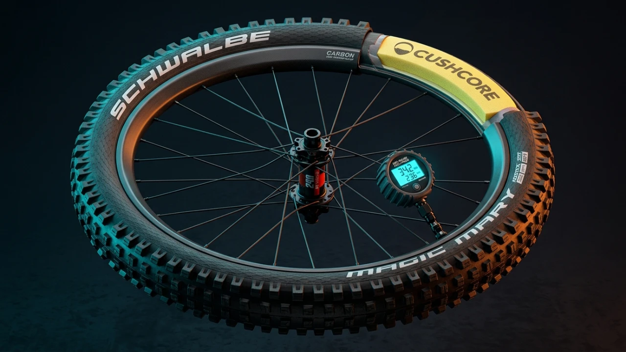 Calculadora de presiones de neumáticos MTB