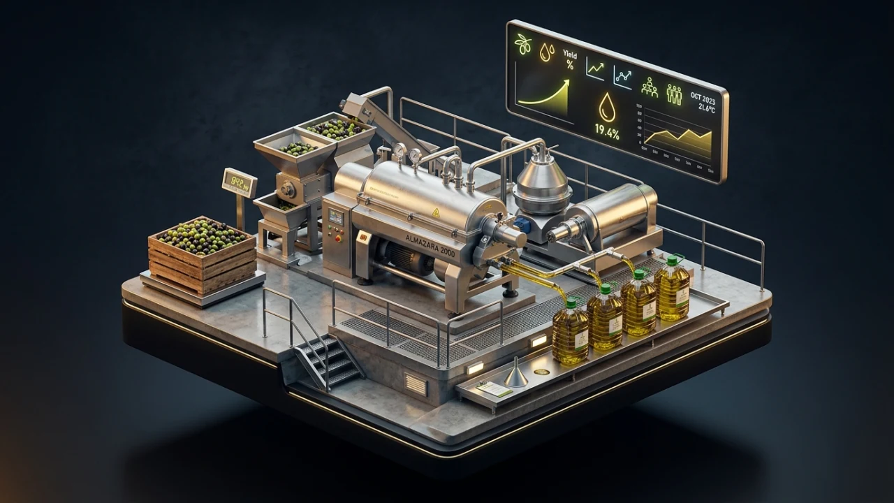 Calculadora de rendimiento de aceituna y maquila de almazara