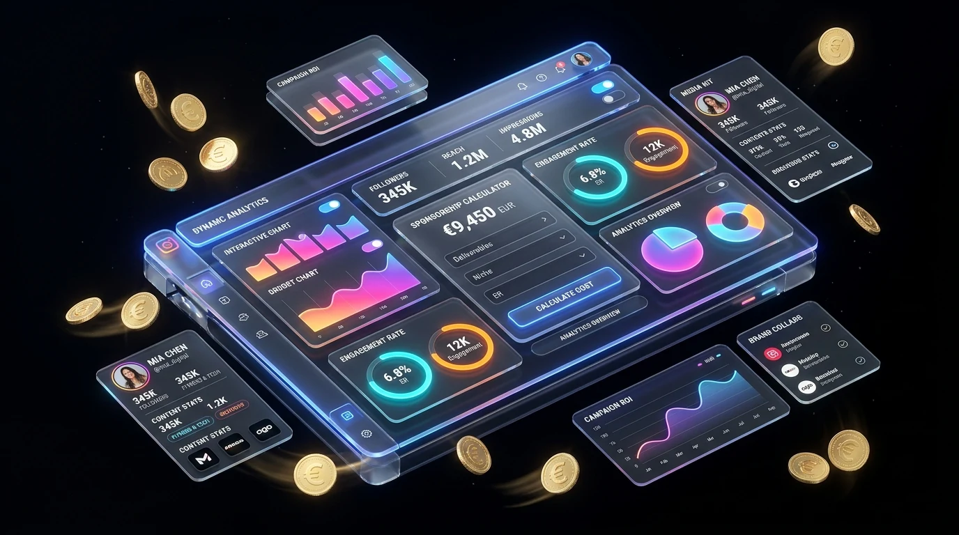 Calculadora de tarifas de influencer y Engagement Rate