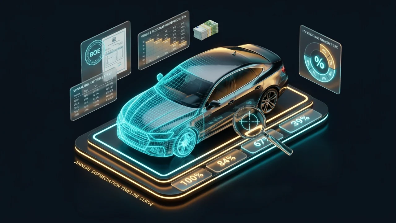 Calculadora de valor venal e ITP de coches