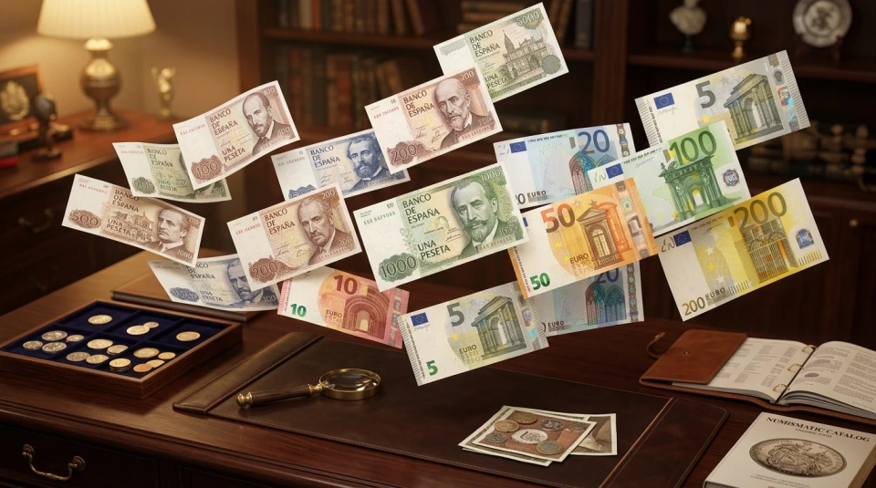 Catálogo y tasador de billetes antiguos