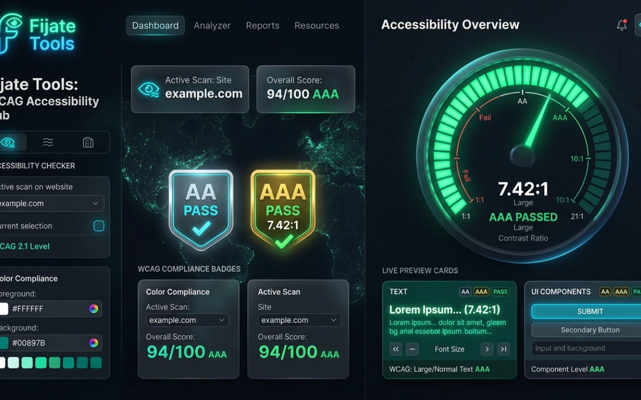 Comprobador de contraste WCAG y accesibilidad