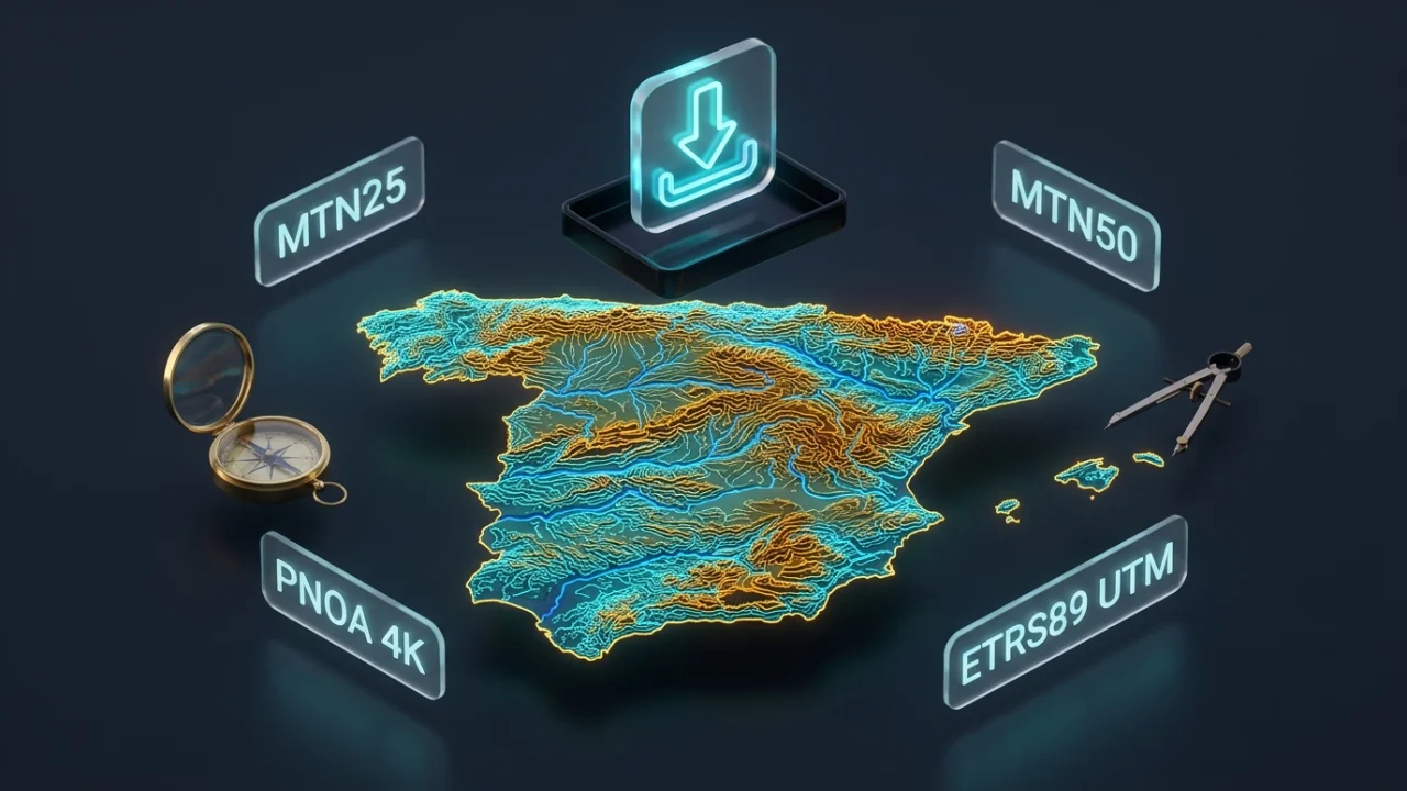 Descargador y exportador de mapas topográficos del IGN