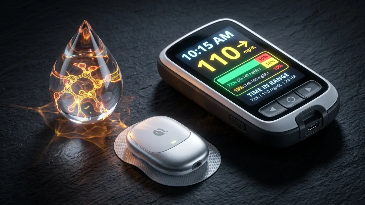 Diario glucémico, tiempo en rango (TIR) y estimador de HbA1c