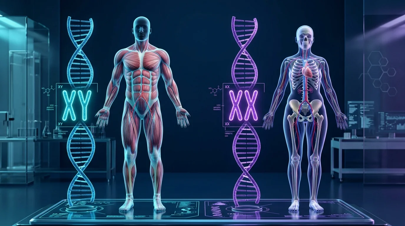 Diferencias biológicas entre hombre y mujer: tabla de dimorfismo sexual humano