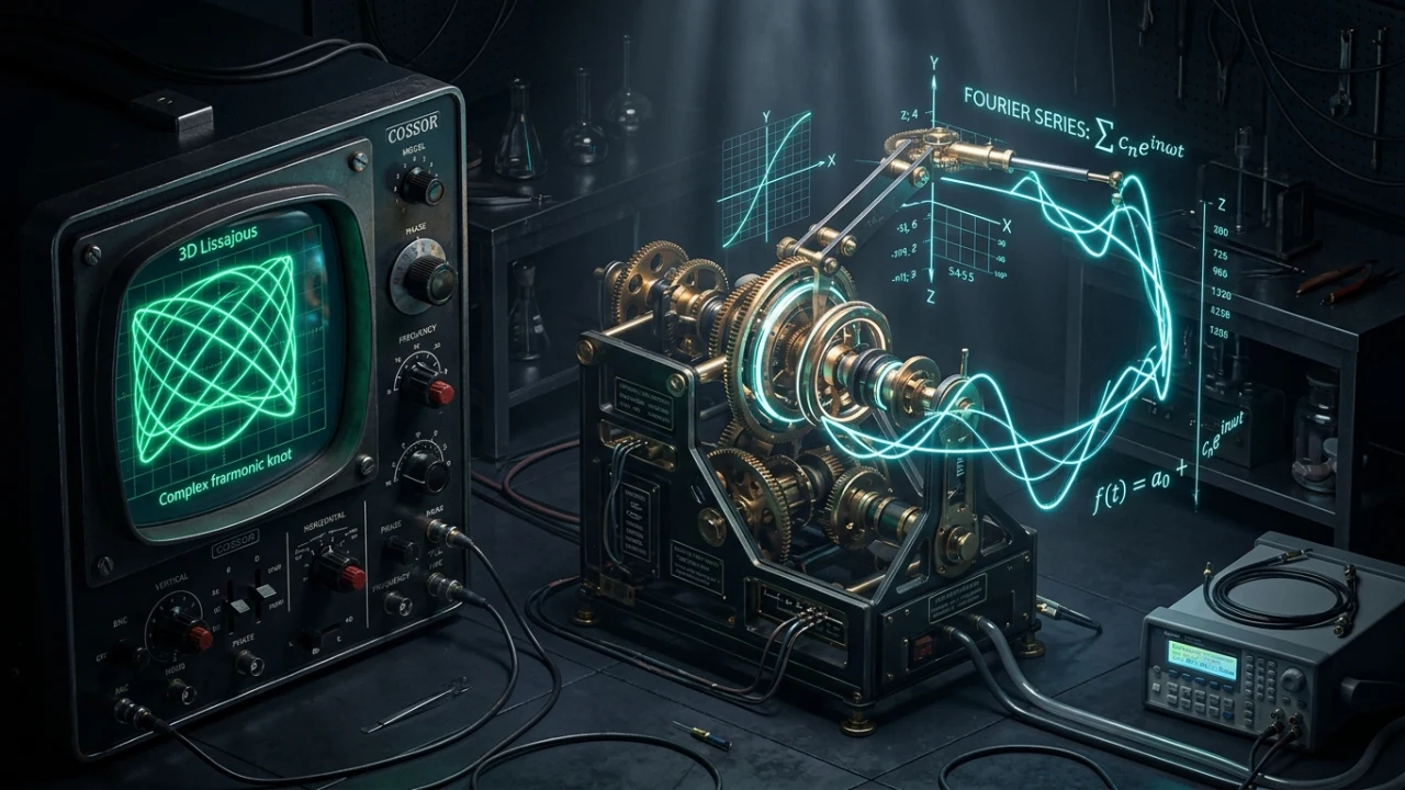 Dibujante de epiciclos de Fourier y osciloscopio Lissajous 3D