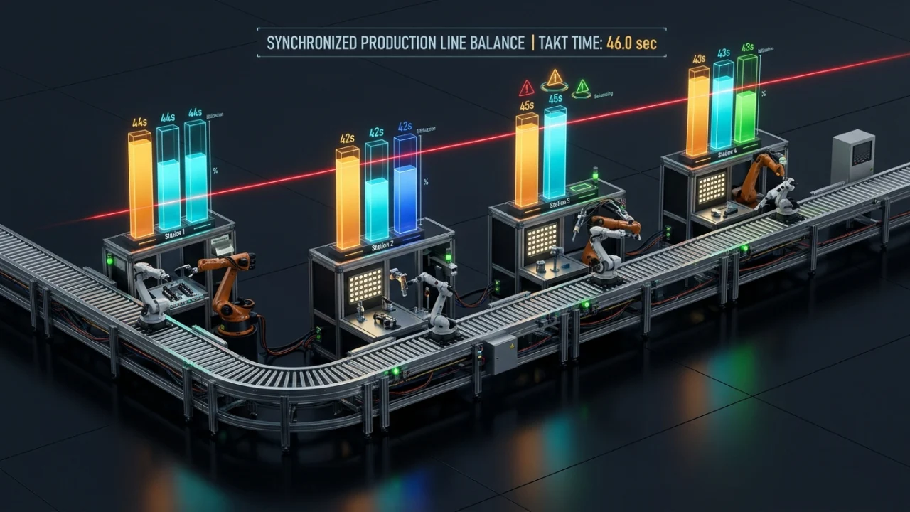 Equilibrador de líneas de producción y Takt Time