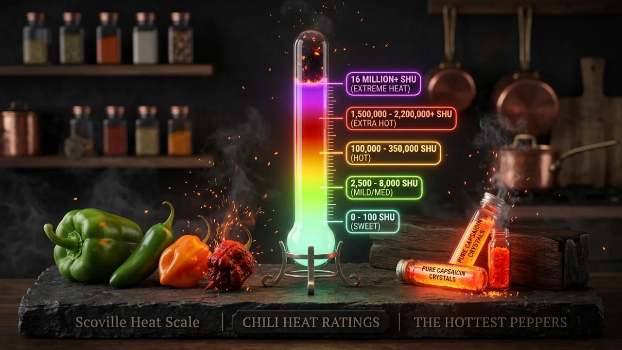 Escala Scoville interactiva de picantes