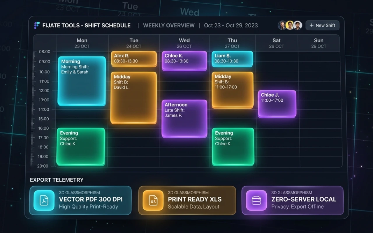 Generador de horarios y planificador semanal