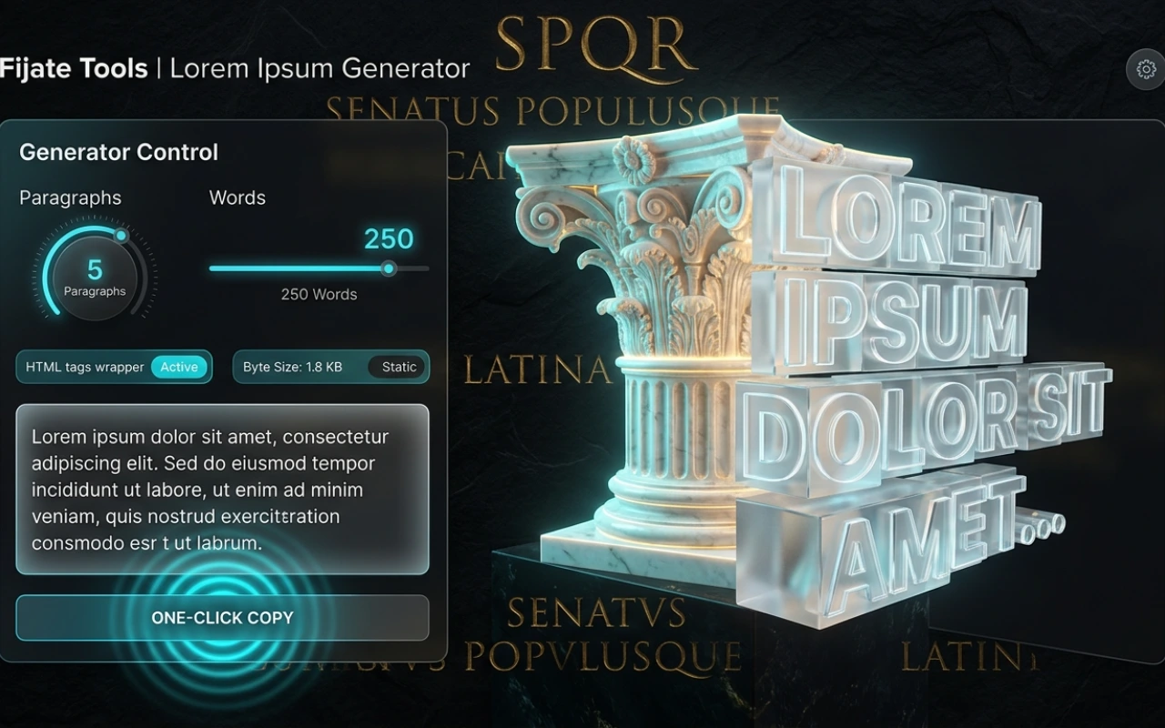 Generador de lorem ipsum y textos dummy