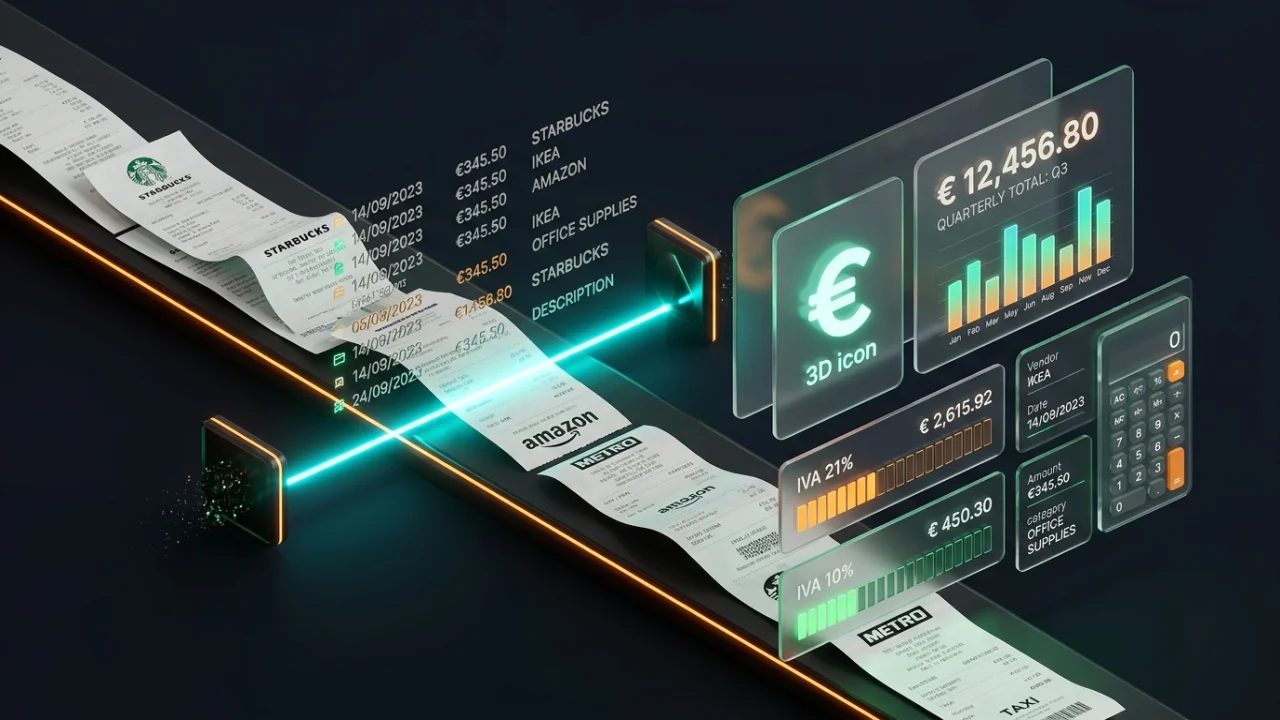 Gestor de tickets y gastos deducibles con OCR