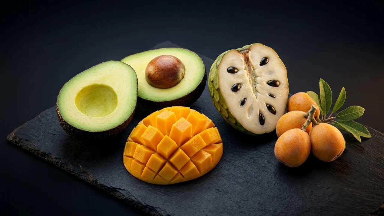 Guía de frutas subtropicales: Aguacate, mango y exóticos