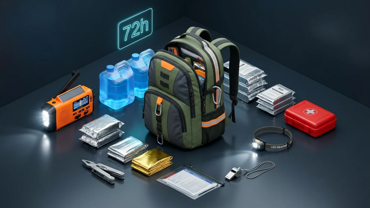 Kit de supervivencia y emergencia para el hogar (72h)