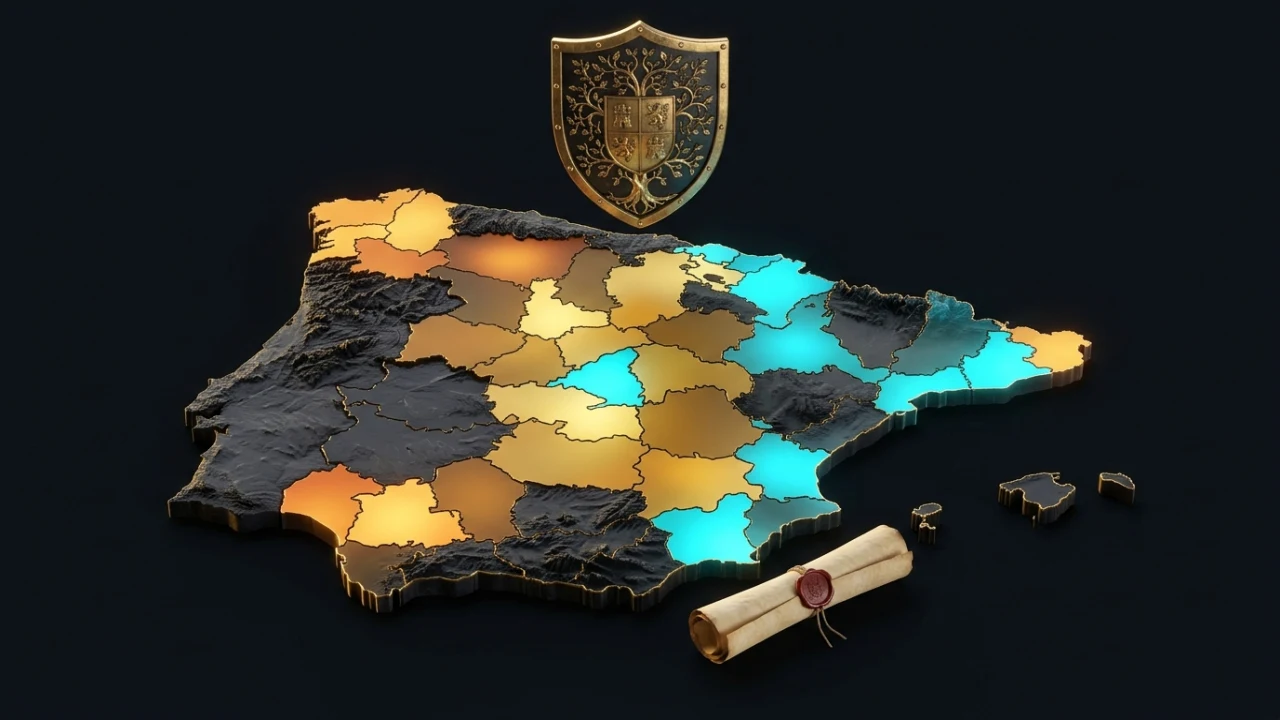 Mapa de apellidos de España y origen de tu linaje