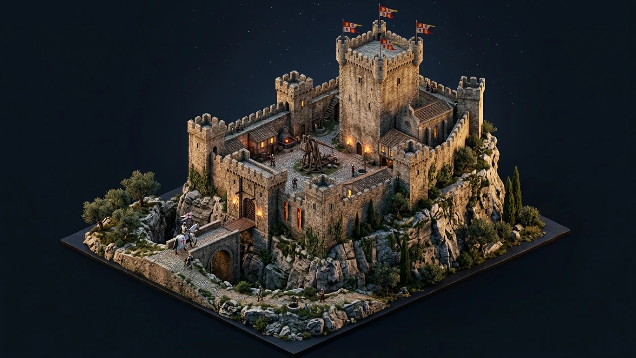 Mapa de castillos y fortalezas de España