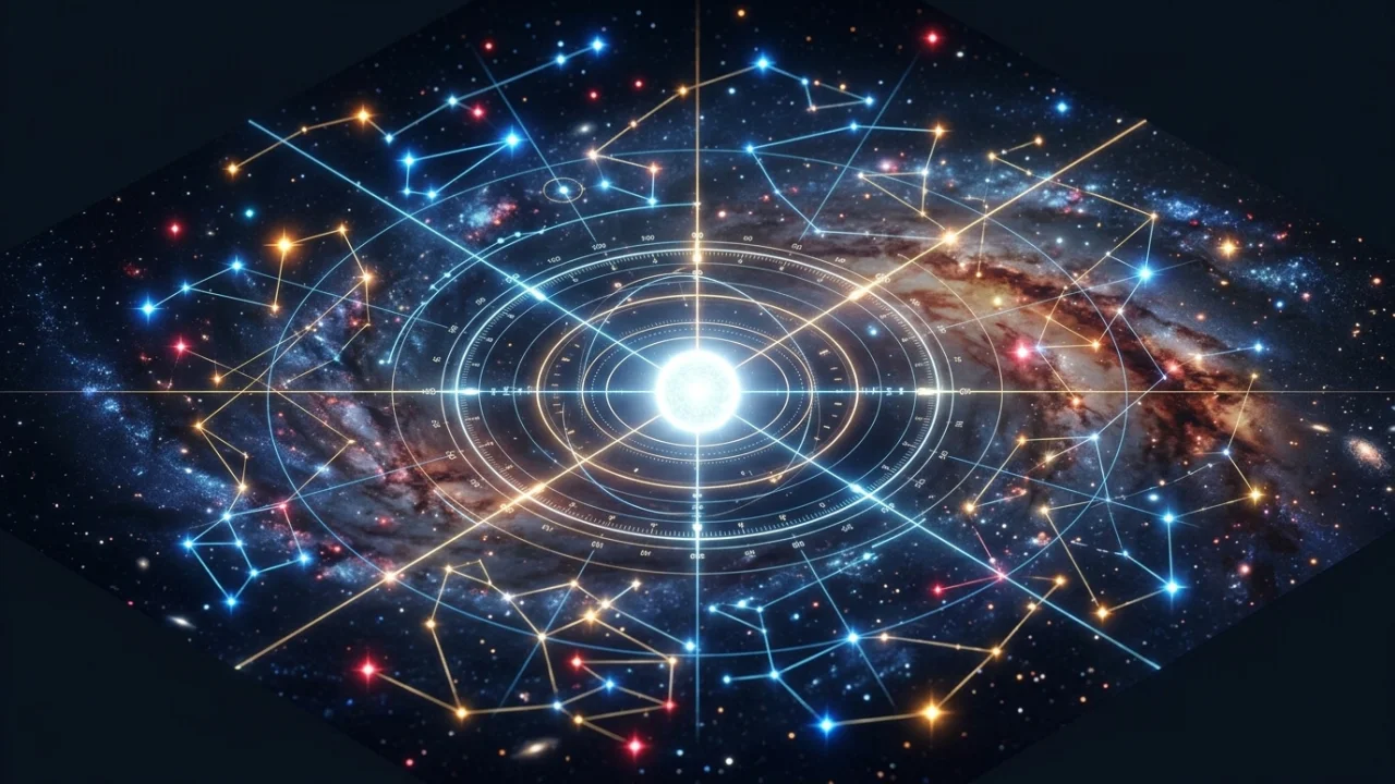 Mapa estelar 3D: navegador del universo, estrellas y constelaciones