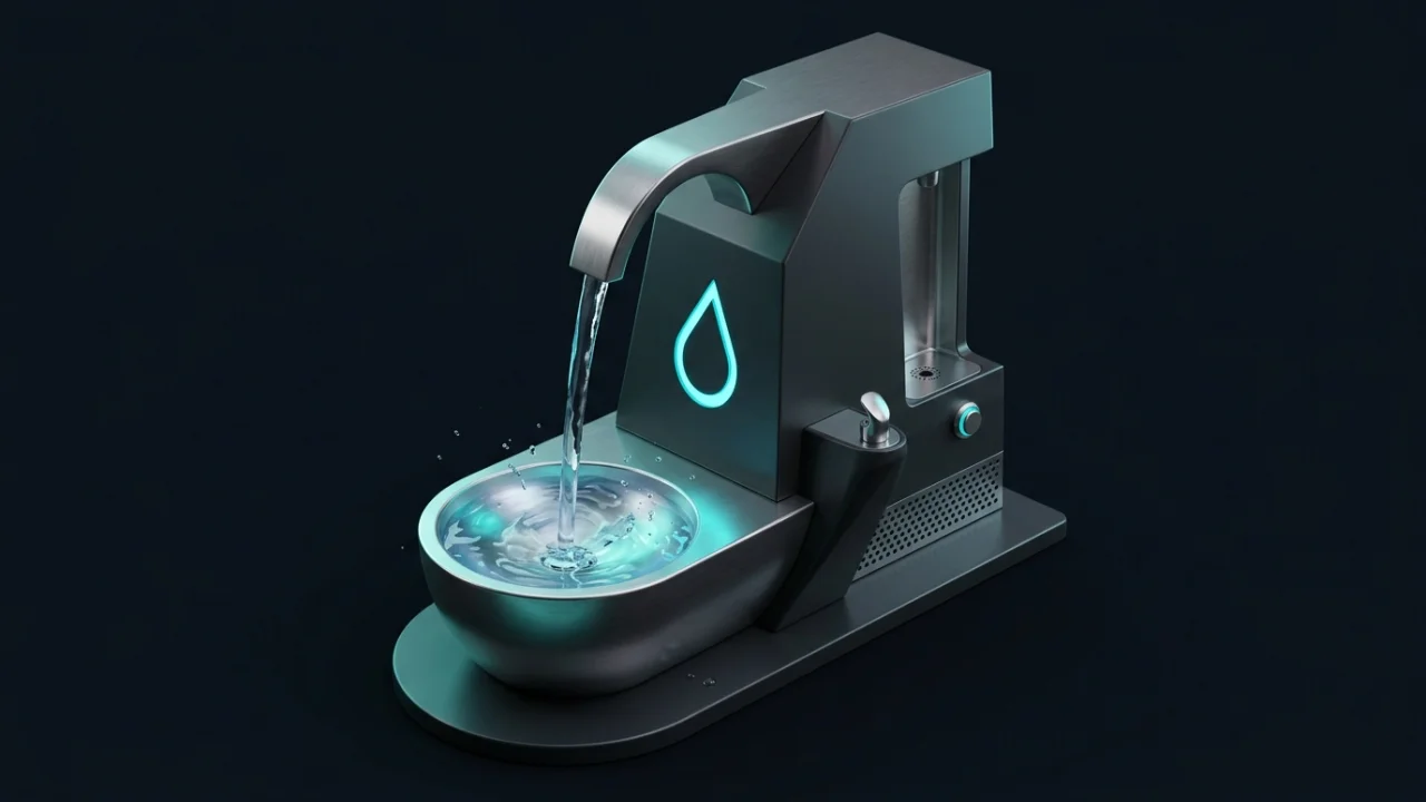 Mapa de fuentes públicas de agua potable y aseos