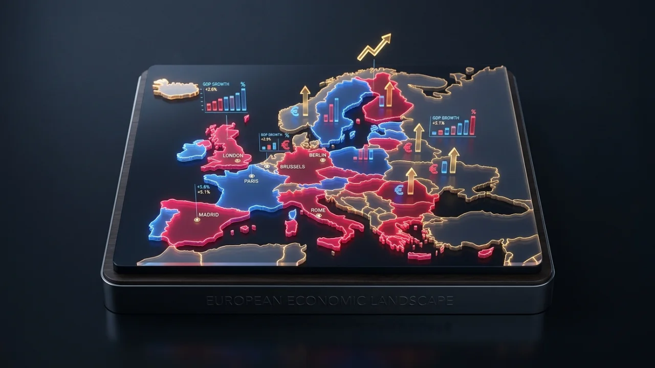 Mapa político y económico de Europa