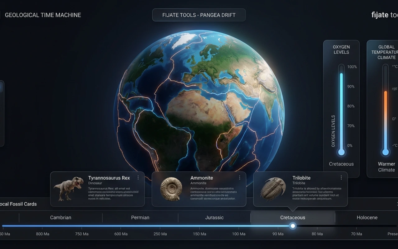 Máquina del tiempo geológica de tu ciudad