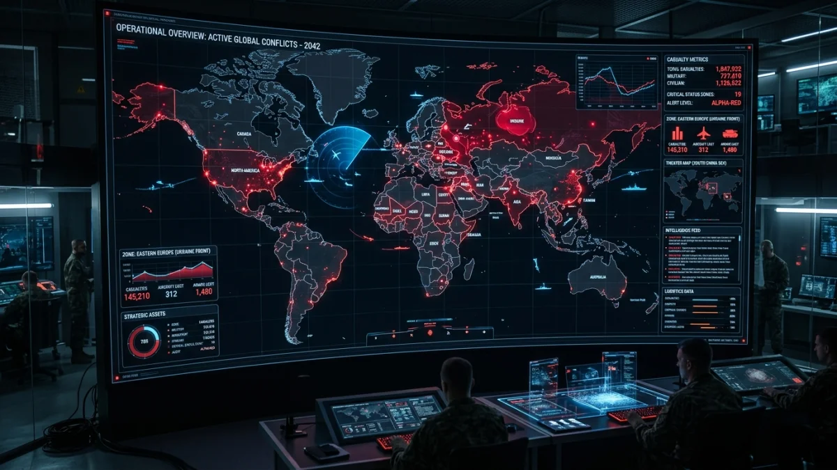 Monitor de guerras y conflictos bélicos en activo