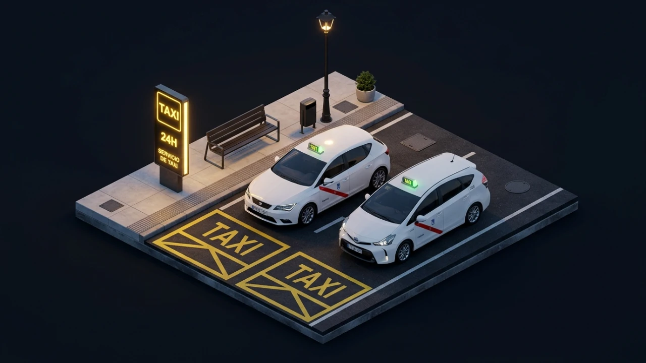 Buscador de paradas de taxi y teléfonos en España
