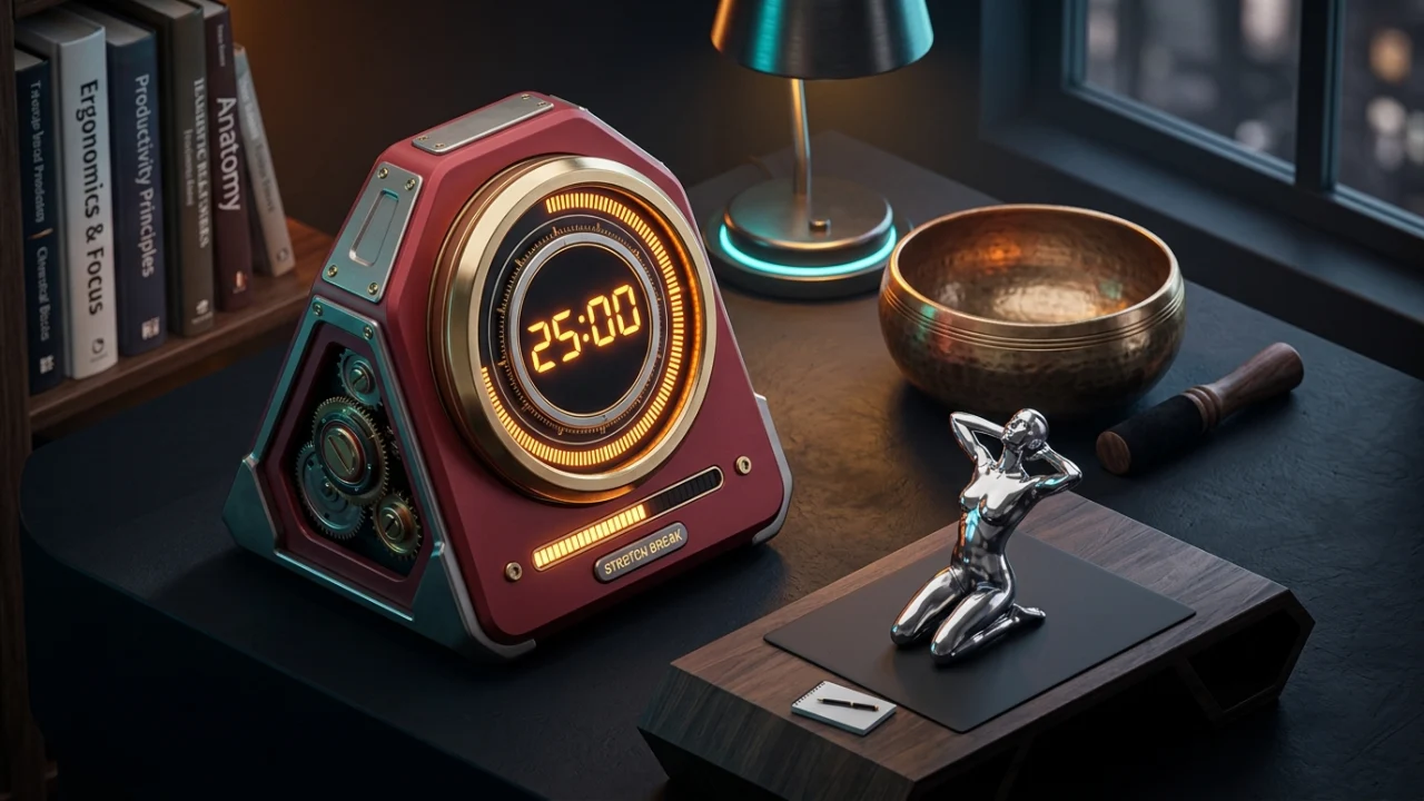 Temporizador Pomodoro para estudio con descansos activos