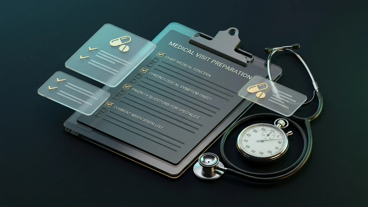 Preparador de consultas médicas y guion de visita clínica