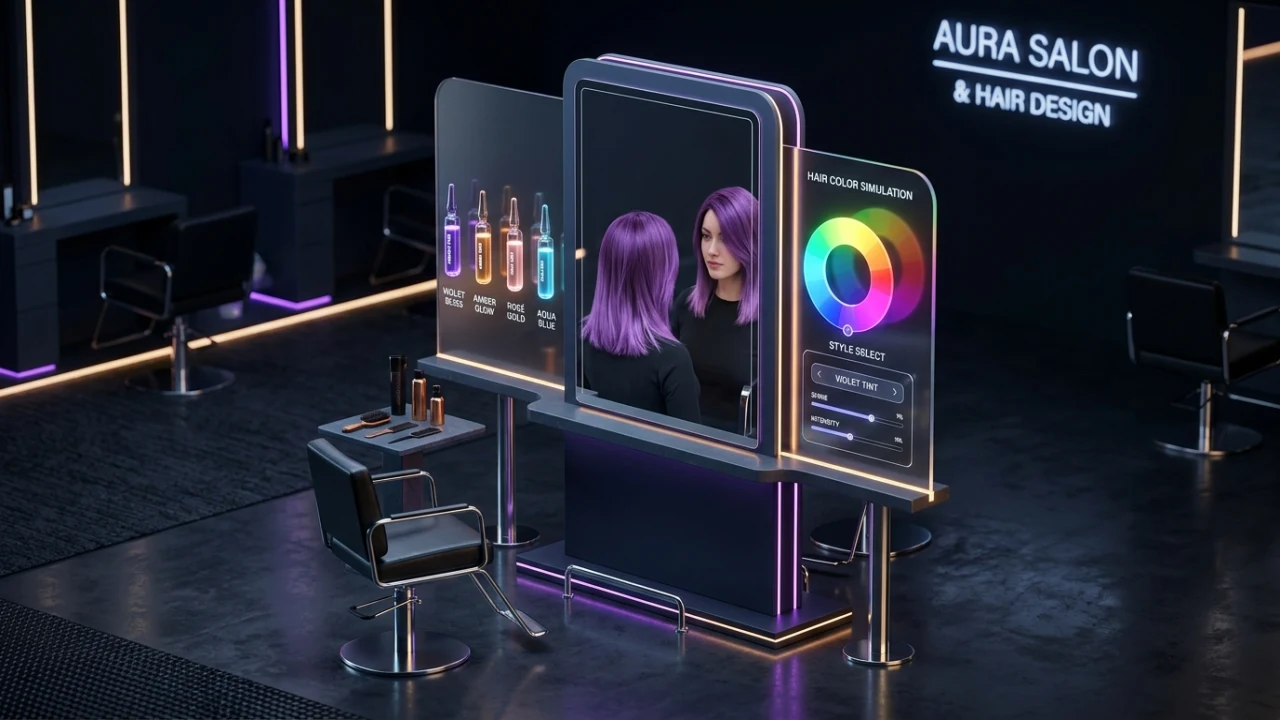 Probador de color de pelo en vivo