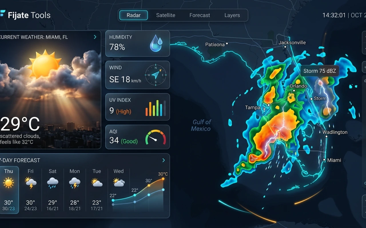 Pronóstico del tiempo y radar meteorológico