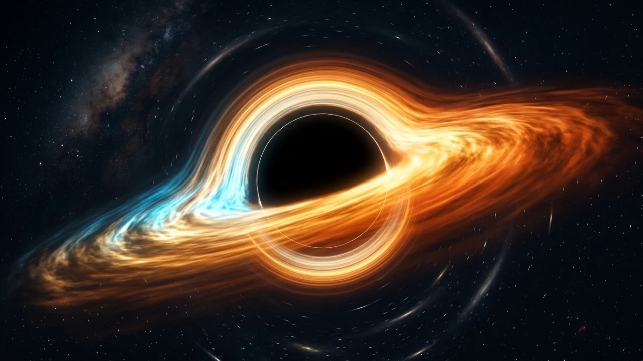 Simulador de agujero negro 3D y lente gravitacional