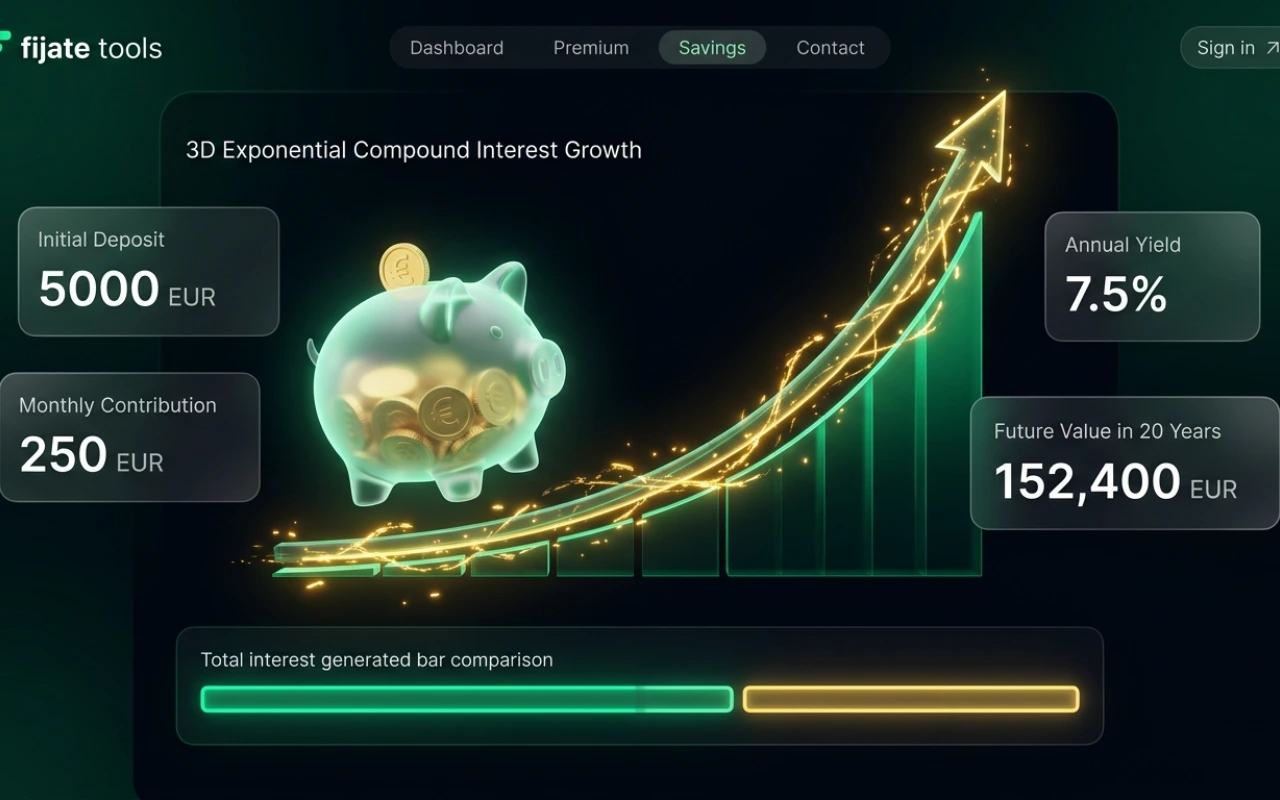 Simulador de ahorro e interés compuesto