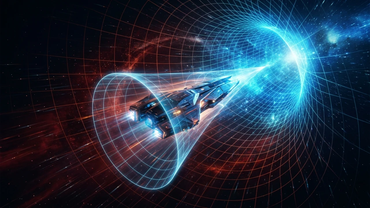 Simulador 3D de Relatividad Especial (Contracción de Lorentz y viaje a 0.99c)