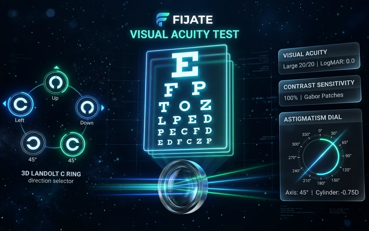Test de agudeza visual y astigmatismo