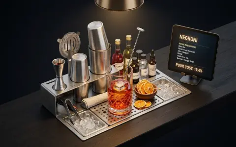 Calculadora de costes y mermas de coctelería