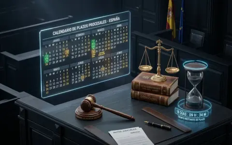 Calculadora de plazos procesales judiciales