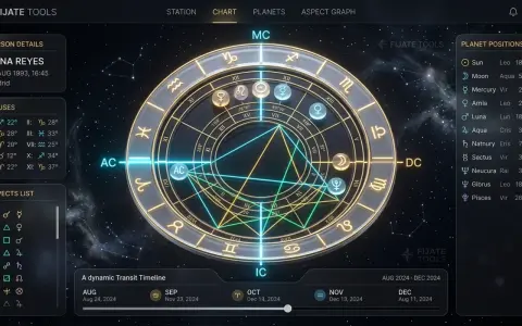 Carta astral interactiva y predicciones