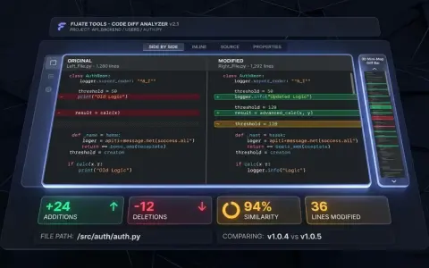 Comparador visual de texto y código